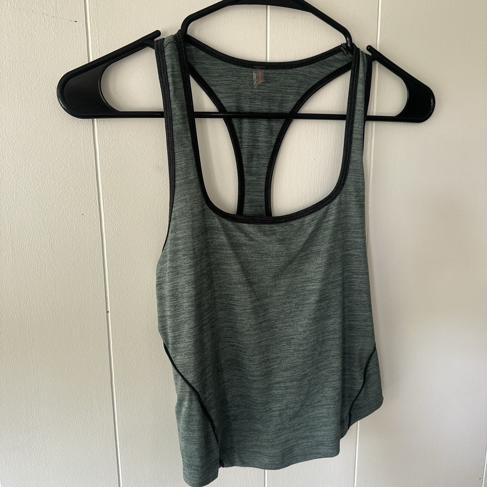 Free People Movement Run Fast Tank Top Heathered Gray Cropped Size XS Athletic - Picture 6 of 11
